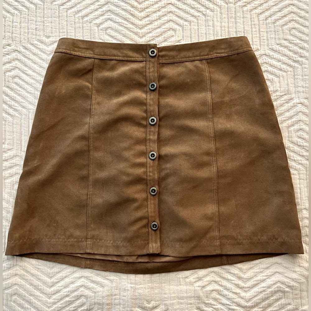 Hollister faux suede mini skirt